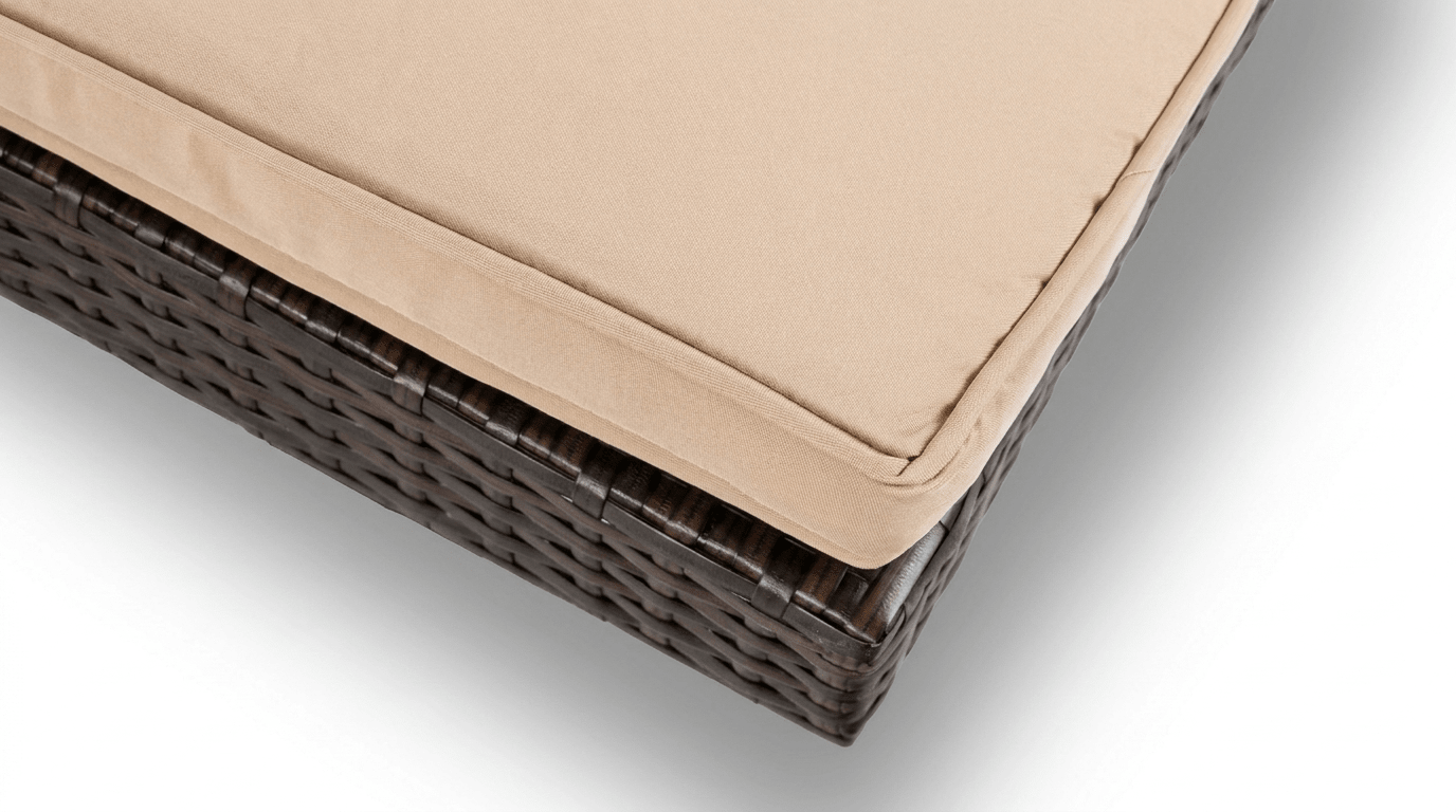 Transat FELIZ en technorattan brun pliable - TRUST INDUSTRIE - Beige - 